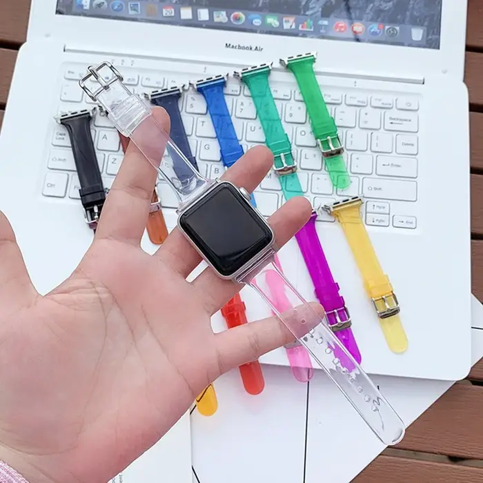 Bracelet de rechange en TPU Transparent pour Apple Watch