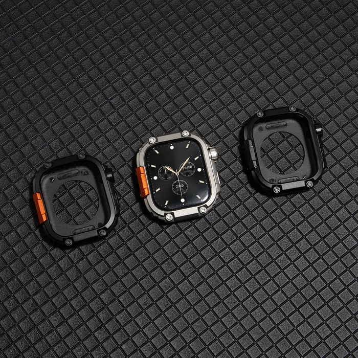 Boîtier en alliage métallique pour Apple Watch 11 10 46mm