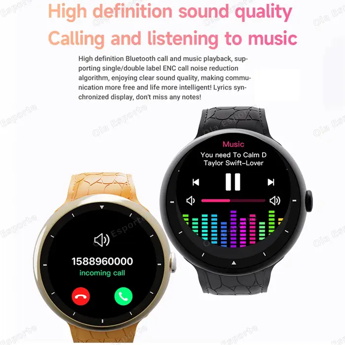 Montre intelligente 2.09 pouces AMOLED écran Bluetooth appel boussole Tracker hommes montres de sport moniteur de santé femmes Smartwatch étanche