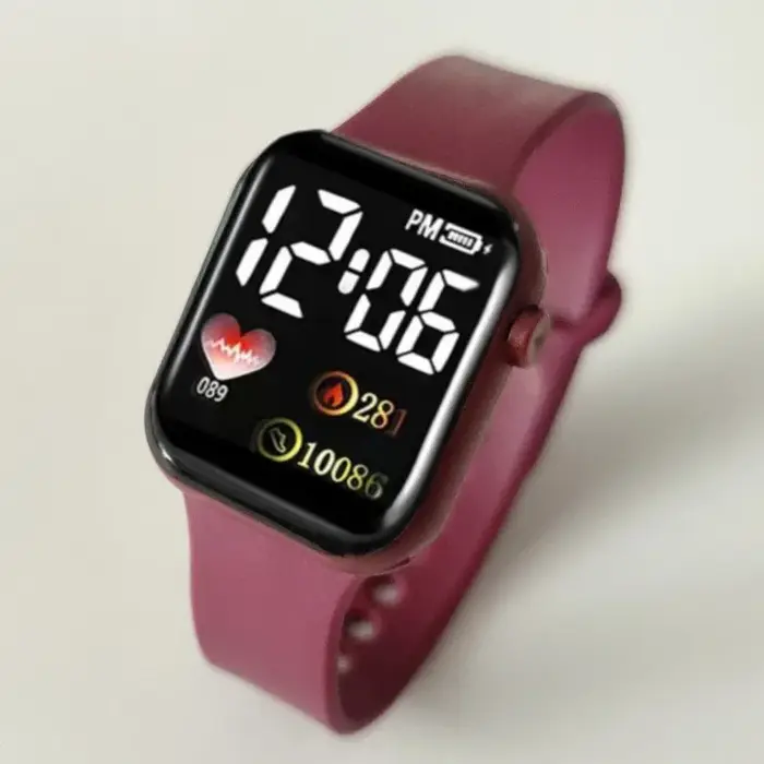 Montres numériques LED pour enfants et adultes
