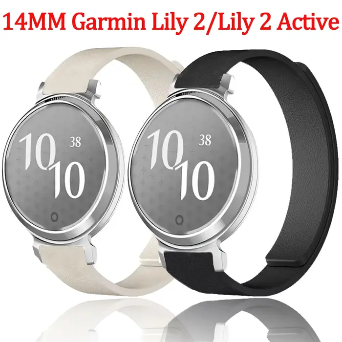 Bracelet en Silicone de 14mm pour Garmin Lily 2/Lily 2 Active