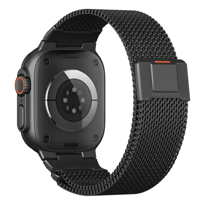 Boucle milanaise pour apple watch ultra 2 bandes 49mm 44mm 40mm 45mm 46mm 41mm 42 38 Bracelet en métal iwatch série 10 9 8 7 6 se