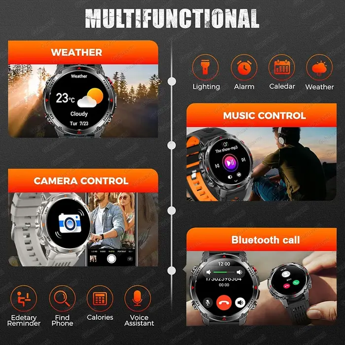 2025 nouvelle carte GPS Navigation montre intelligente hommes femmes écran Amoled 3ATM étanche Sport