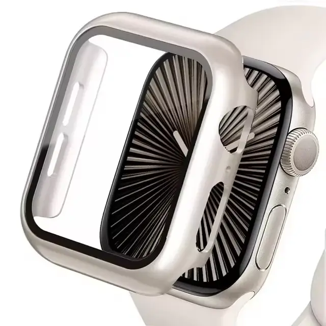 Verre trempé + étui pour Apple Watch 11 10 9 8 7 6 5 SE Ultra 2