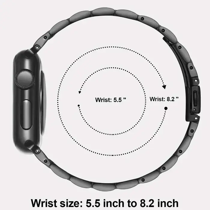 Bracelet en métal pour Apple Watch série 10 9 8 7 6 5 4 3 bandes Ultra 2 49mm 42mm 46mm 45mm 41mm 44 40 IWatch Bracelet en acier inoxydable