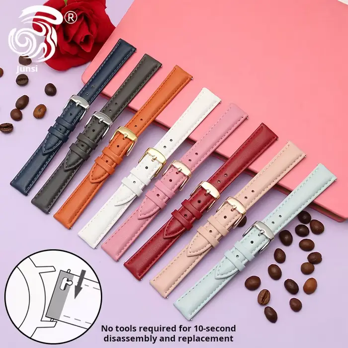 Pour Garmin nouvelle montre Lily2 Bracelet en cuir véritable Lily 2 Smartwatch femmes peau de vache