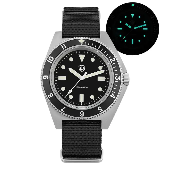 Watchdives-Montre-bracelet à quartz étanche, WD1972, VH31, mouvement à la seconde de balayage, cristal saphir, BGW9 Shoous, 20 bars