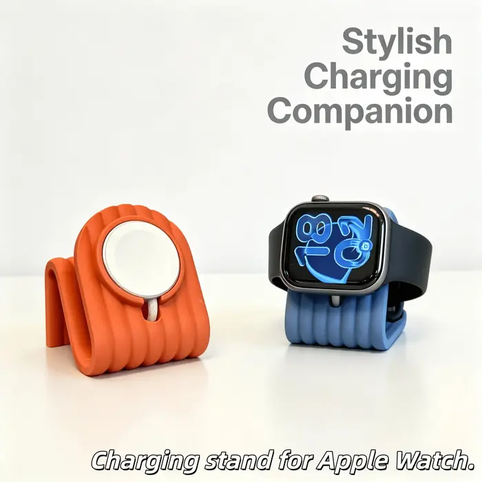 Station de charge pour Apple Watch au design minimaliste ondulé