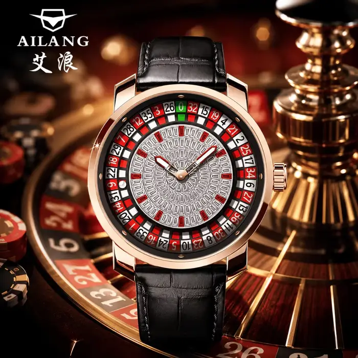 Montre mécanique pour homme en acier inoxydable