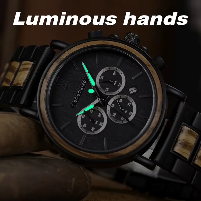 BOBO BIRD marque montres hommes en bois montre de mode
