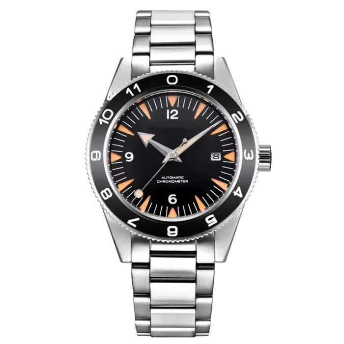 41mm LOGO personnalisé NH35 homme montre hommes montre-bracelet automatique bracelet en acier