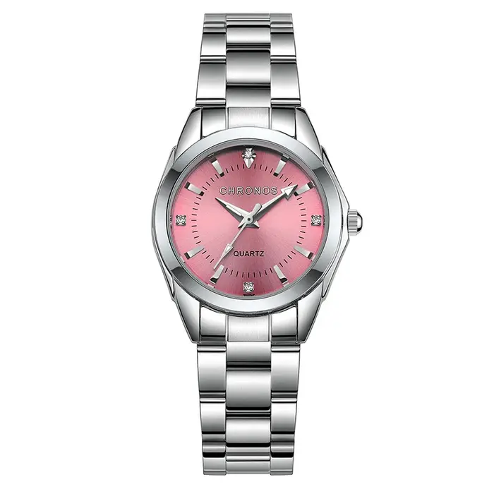 CHRONOS femmes élégantes montre de luxe dames marque de mode montre-bracelet mouvement à Quartz en acier inoxydable cade