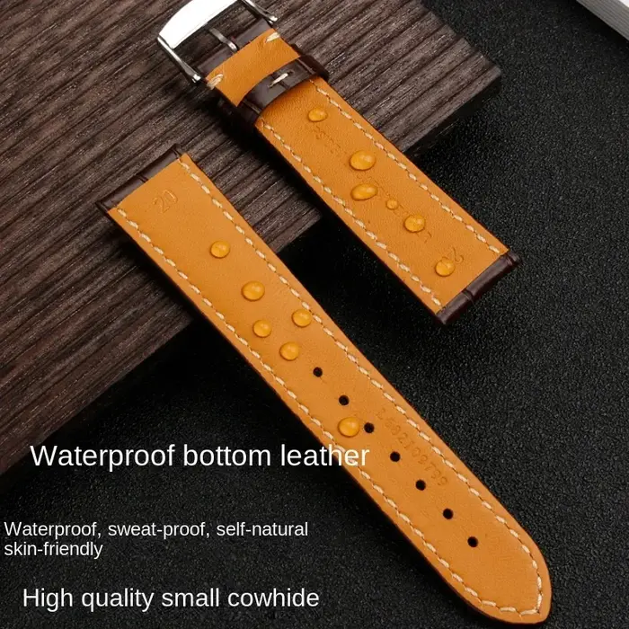 Bracelet de montre en cuir de vache