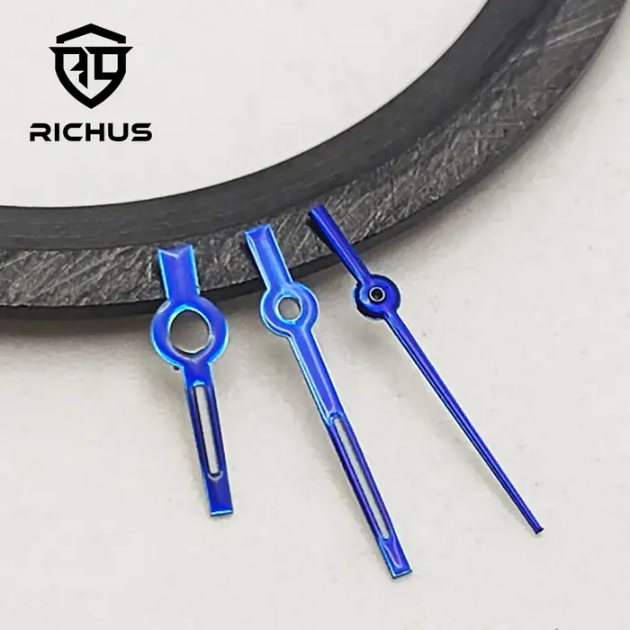 HUS-Aiguilles de montre adaptées au mouvement NH05 NH06, accessoires de montre, noir bleu argent or