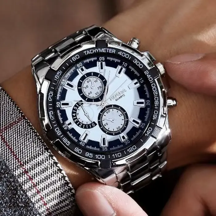 Rosra homme montre hommes montres de sport 3 cadran décoratif métal montres à Quartz pas cher prix livraison directe Reloj Relogio Masculino