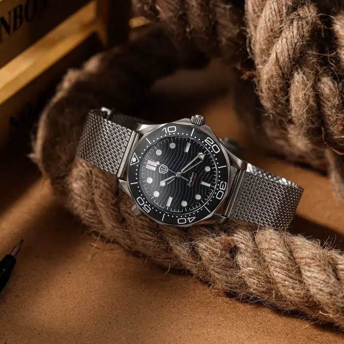 Watchdives – montre de plongée en titane pour hommes