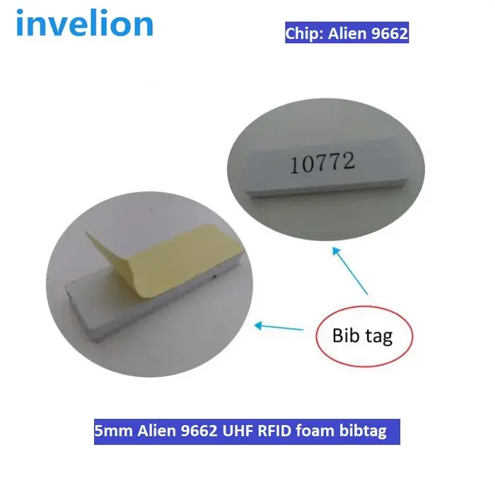 Bracelet RFID étanche 860-960Mhz, longue portée 1-6M UHF RFID et étiquette de cheville pour système 