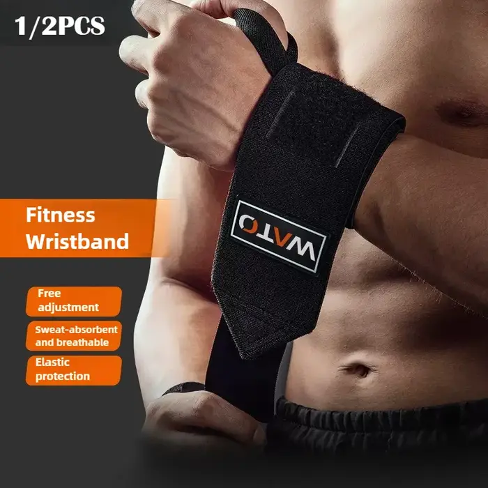 1 pièce et 1 paire de bandages élastiques robustes pour le poignet, support de poignet pour la musculation, l'entraînement en salle de sport, sangles de soutien pour le poignet, bandages pour la force