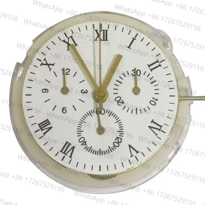Mouvement de montre automatique mécanique 28800 bph, 25 rubis, chronographe pour remplacement du mou