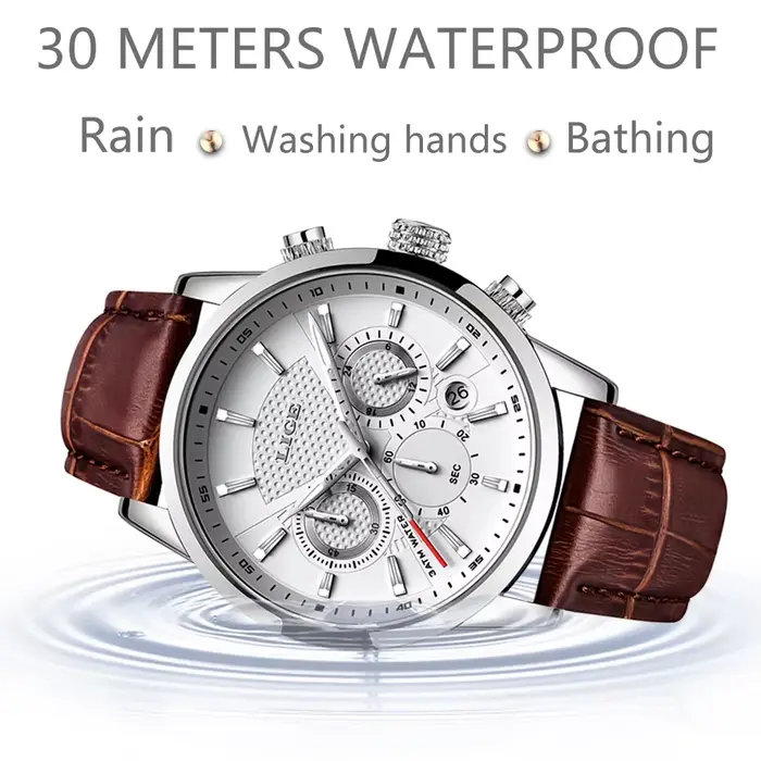 LIGE 2025 montre hommes mode sport horloges à Quartz