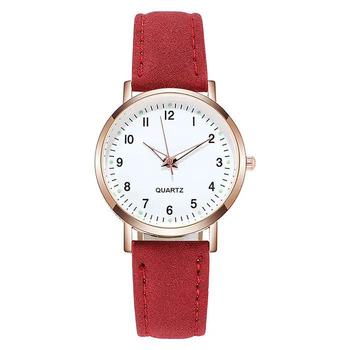 Montre Shoous avec ceinture en cuir pour femme