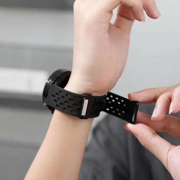 Silicone Bracelet Correa For Realme Watch 5 Magnetic D Buckle 22mm Watchband