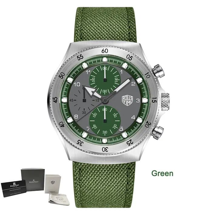 Montres pour hommes 2026 RollsTimi Nouvelle montre à quartz en nylon tendance