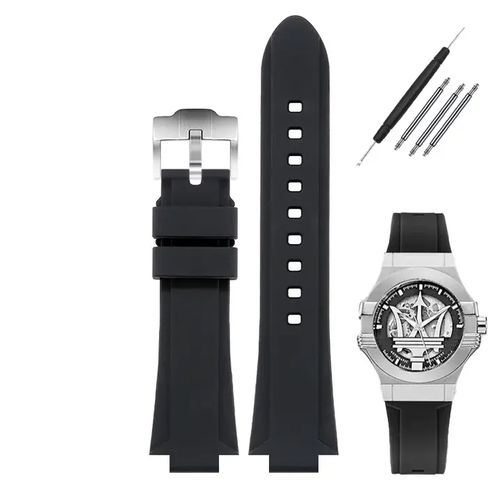 pour montre Trident Maserati R 8821108039 R R 8821108038 /8035/8025 bracelet de sport convexe modi