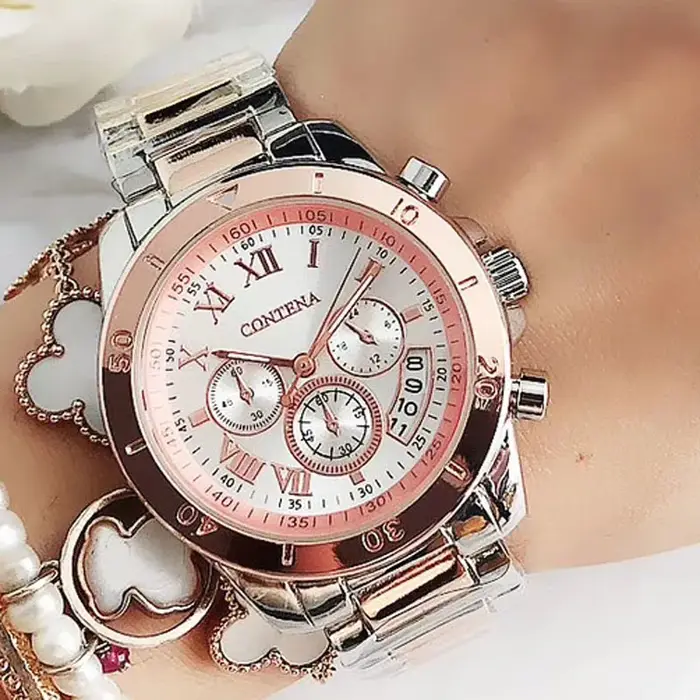 CONTENA Top marque montres de luxe pour les femmes mode Bracelet en acier créatif