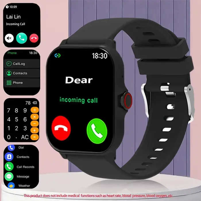 Nouvelle montre connectée, écran tactile HD de 1,83 pouce, prend en charge les rappels d'appels/mess