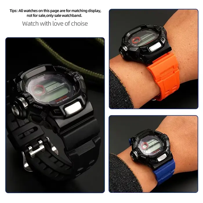 Bracelet de montre en caoutchouc de Silicone pour Casio G Shock GW9400 GW 9400 GW9200