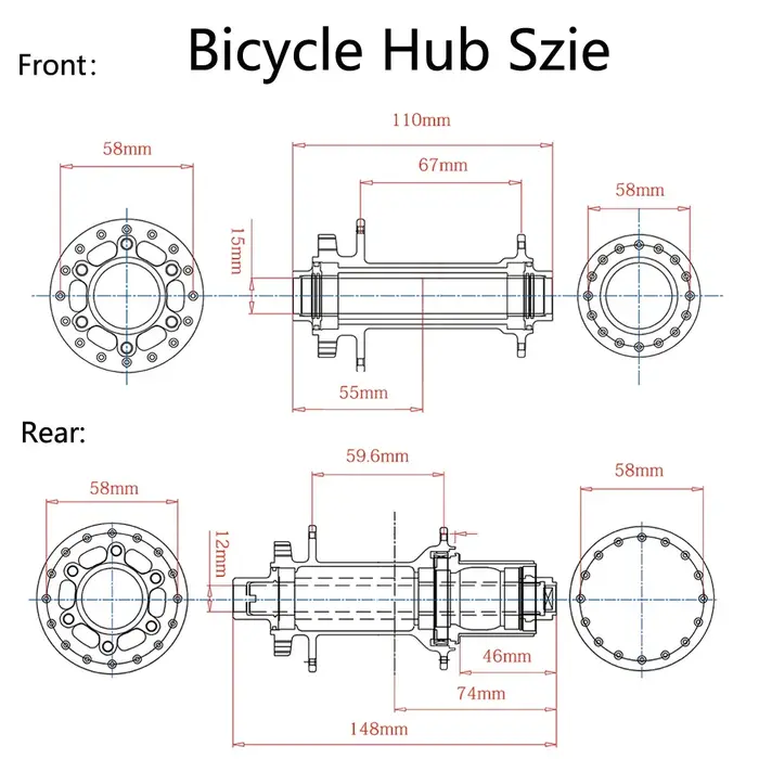 TANKE moyeu de vélo vtt BOOST 148 moyeux de vélo 120 clic 6 griffes portant 32H 28H HG XD MS frein à