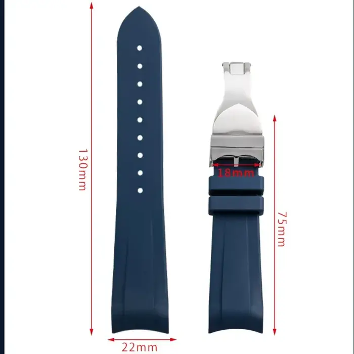 Bracelet de montre en caoutchouc fluoré FKM