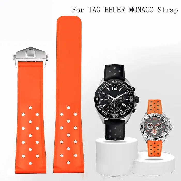 Bracelet de montre en caoutchouc de silicone pour homme