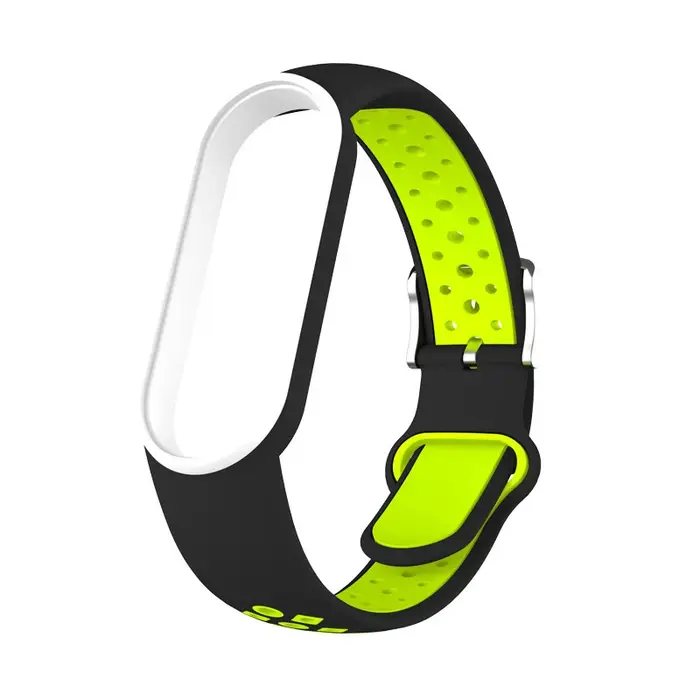 Ceinture en silicone bicolore pour Xiaomi Mi Band 5 et 6