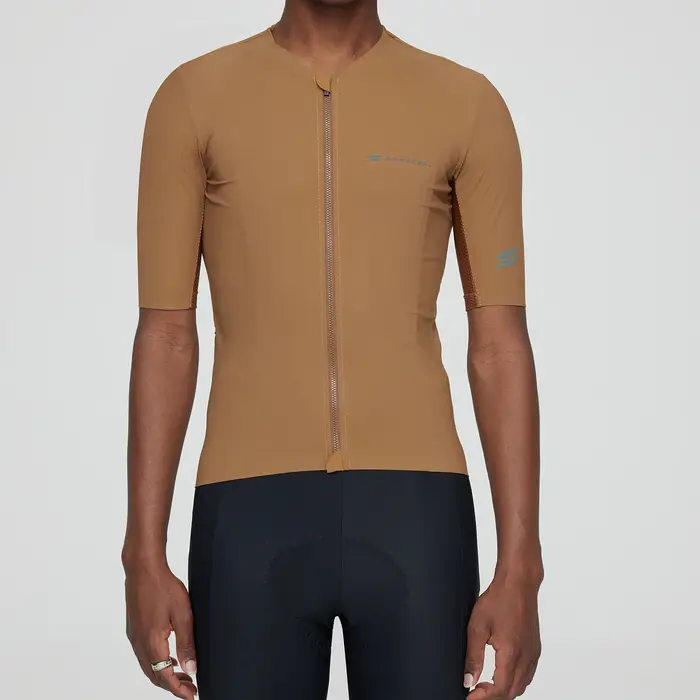 SPEXCEL – maillot de cyclisme à manches courtes, en tissu technique Coldback UPF 50 + Pro Aero Fit, 