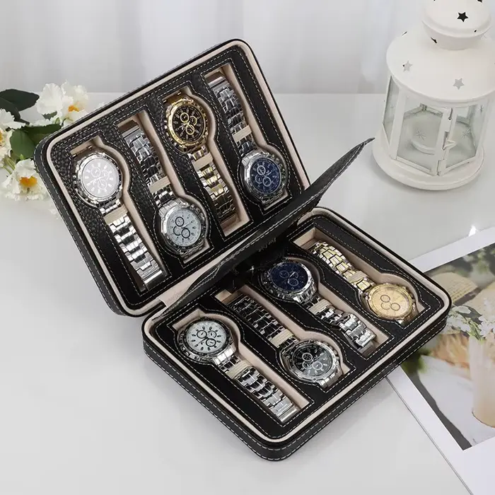 Boîte à montres en cuir