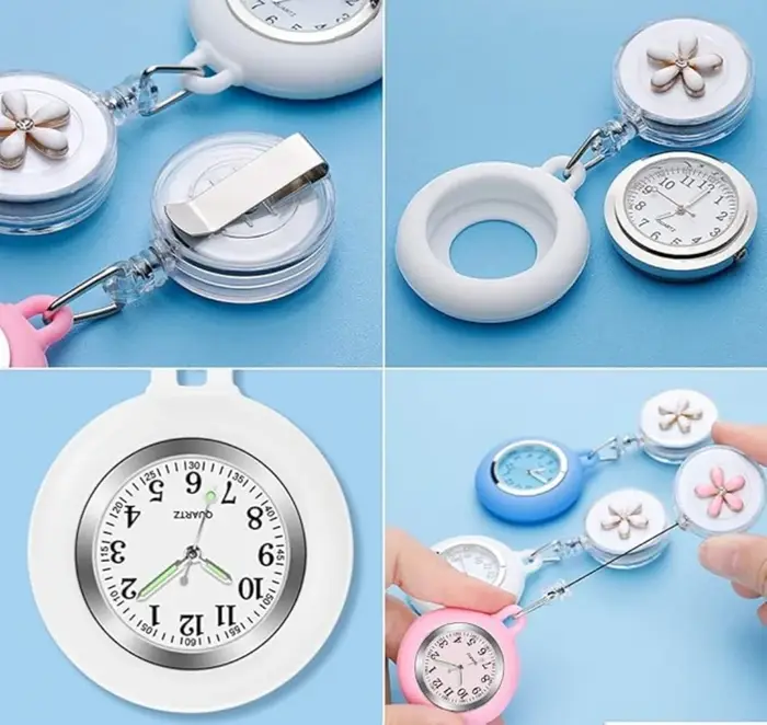 Montre à clipser pour infirmière