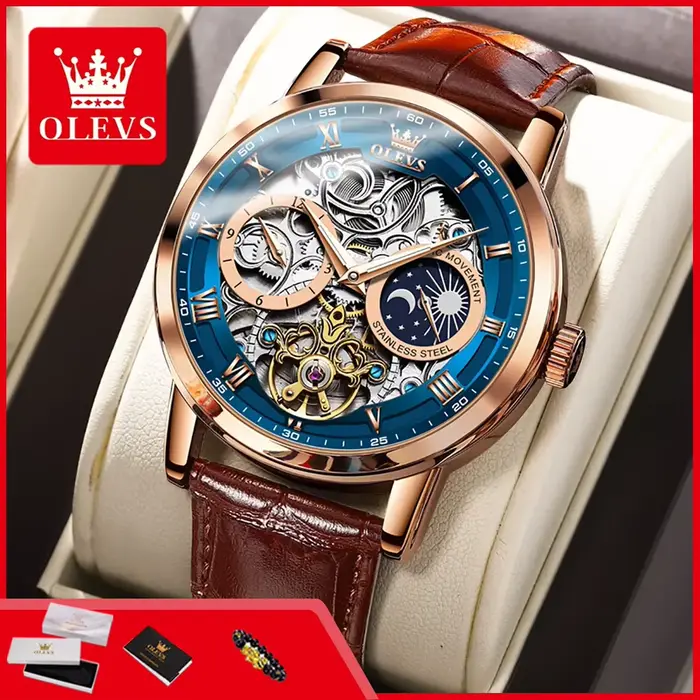 Montre automatique pour homme OLEVS 6670