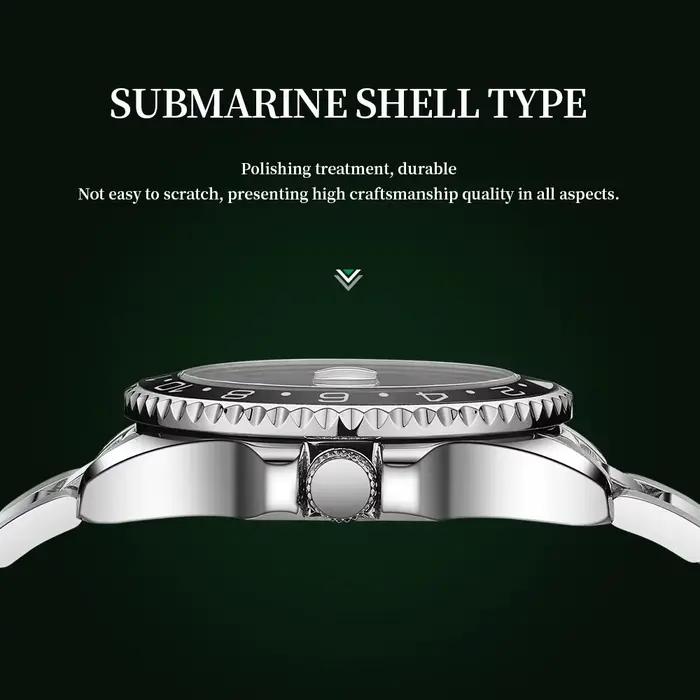 NIBOSI Top marque hommes montres de haute qualité de luxe GMT montre à Quartz Date automatique étanche