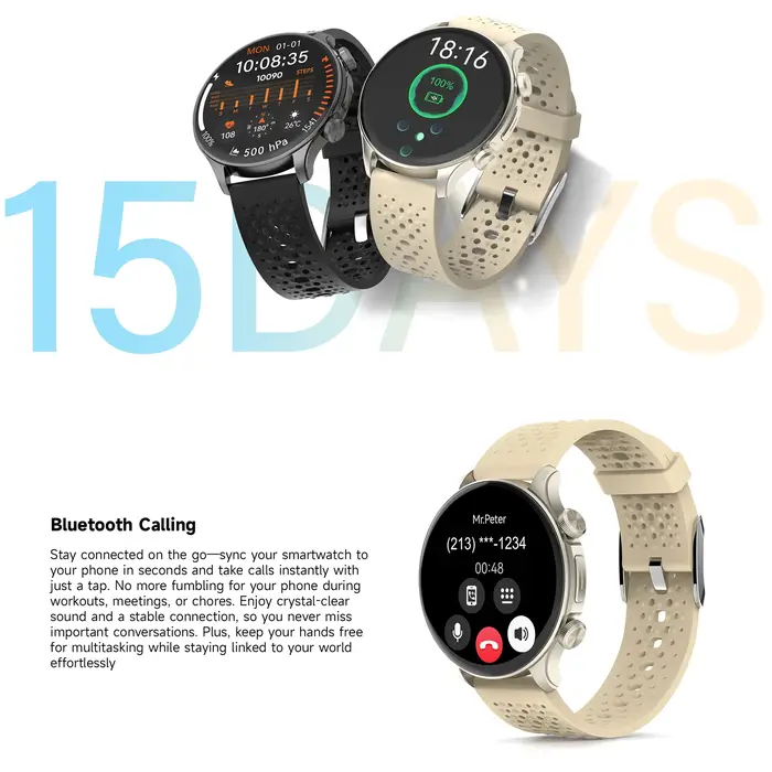 IMIKI HOLO 2 Pro 1.6 "AMOLED HD affichage Smartwatch 5ATM étanche GPS Bluetooth appels téléphoniques ultra-mince sport montres intelligentes