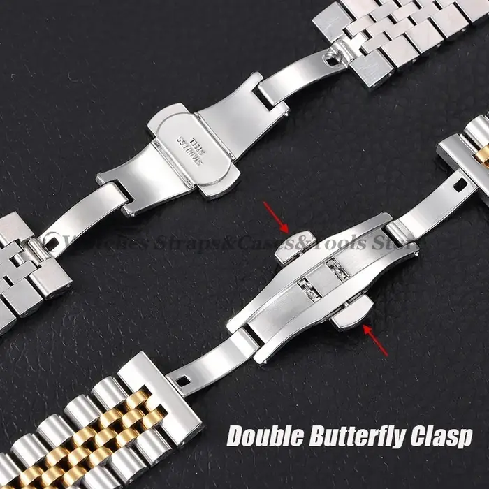 Bracelet de montre en acier inoxydable massif