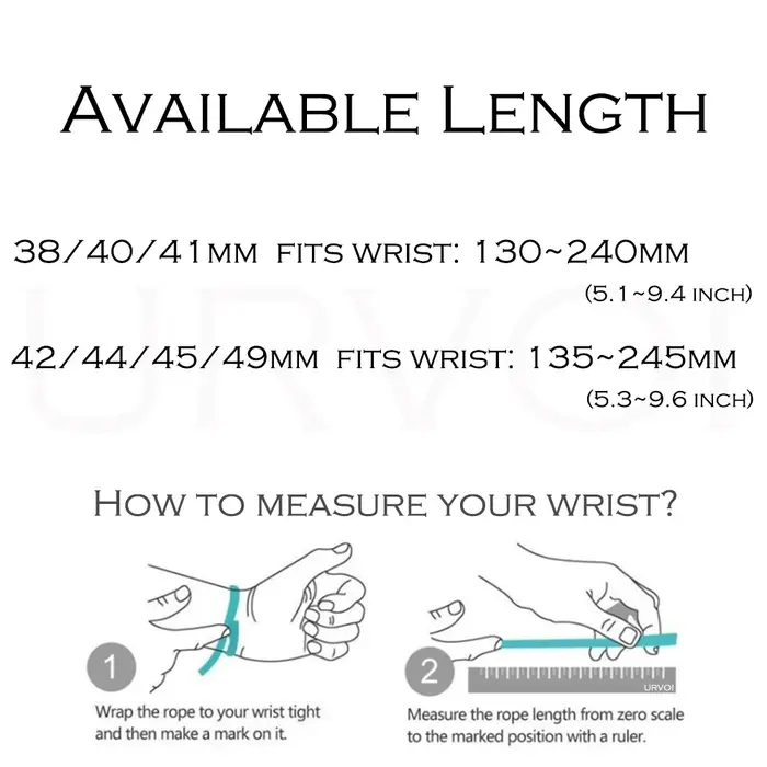 Bracelet URVOI pour Apple Watch Ultra 3 2 Series 11 10 9 8 SE