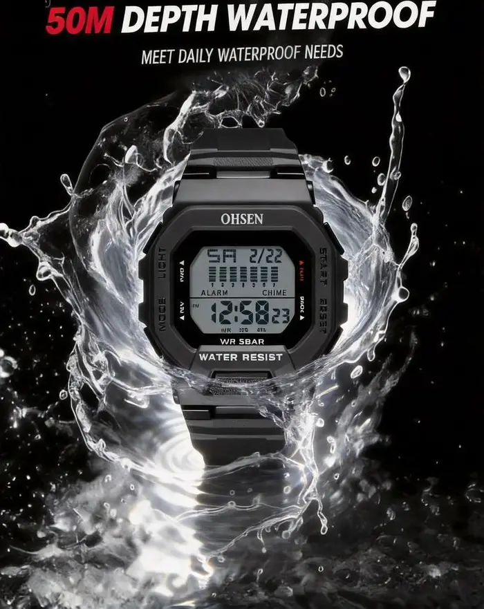 Montres numériques pour homme OHSEN