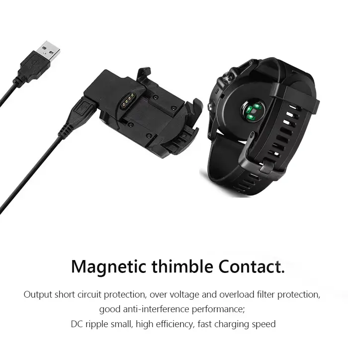 Chargeur à Clip pour montre connectée Garmin Fenix 3/Fenix 3 HR