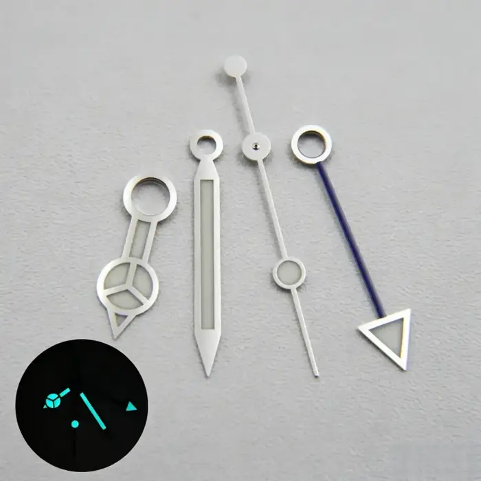 Aiguille bleue Lume pour mouvement 3186/3285, accessoires pour montres GMT