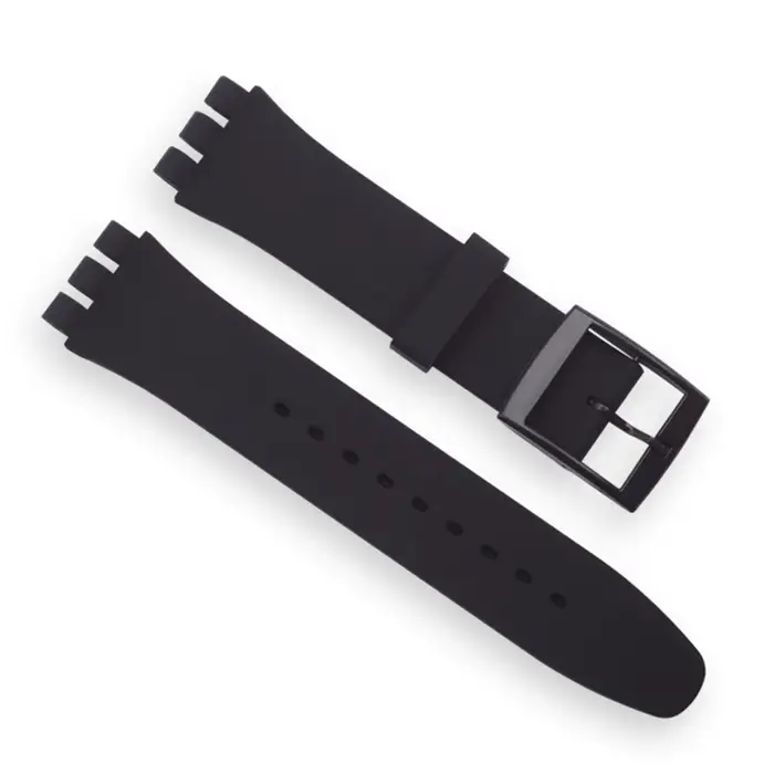 Bracelet de montre noir pour Swatch