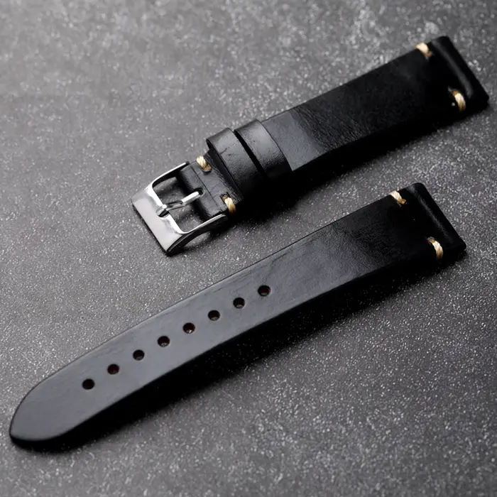 Horween-Bracelet de montre en cuir Dnomexcel fait à la main pour homme