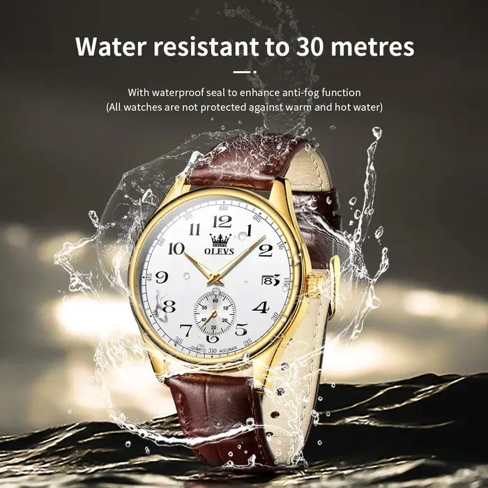 OLEVS 3622 classique numéro échelle montre à Quartz pour hommes haut de gamme de luxe mode montre-bracelet étanche lumineux homme robe montres