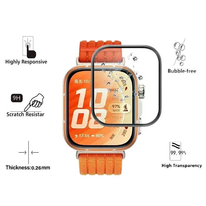 Film de protection à couverture complète pour HUAWEI Watch Fit 5 Fit 5 4 Pro 3